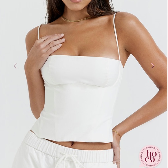 House of CB Tops - House of CB Audette Corset - Ivory